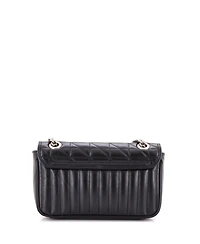 Pre-Owned Gucci Small Gg Marmont Flap Bag Mixed Matelasse Leather