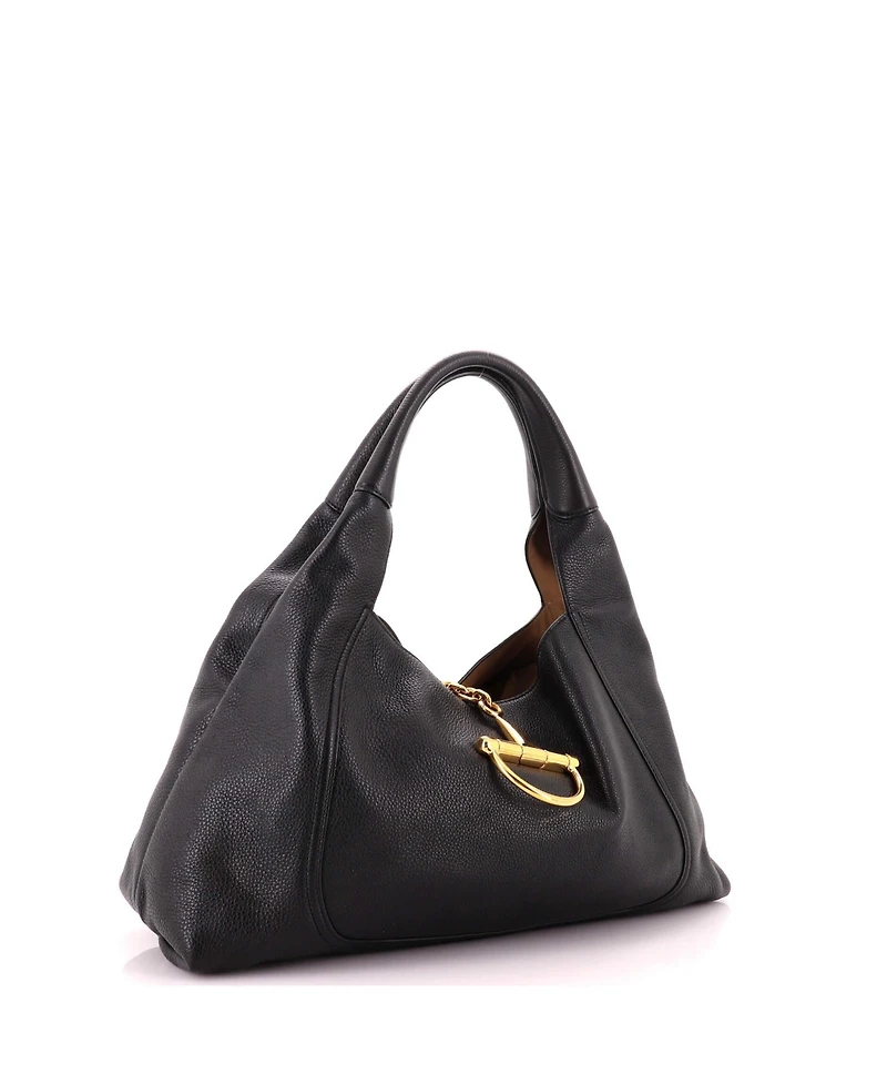 Pre-Owned Gucci Maxi Softbit Hobo Leather