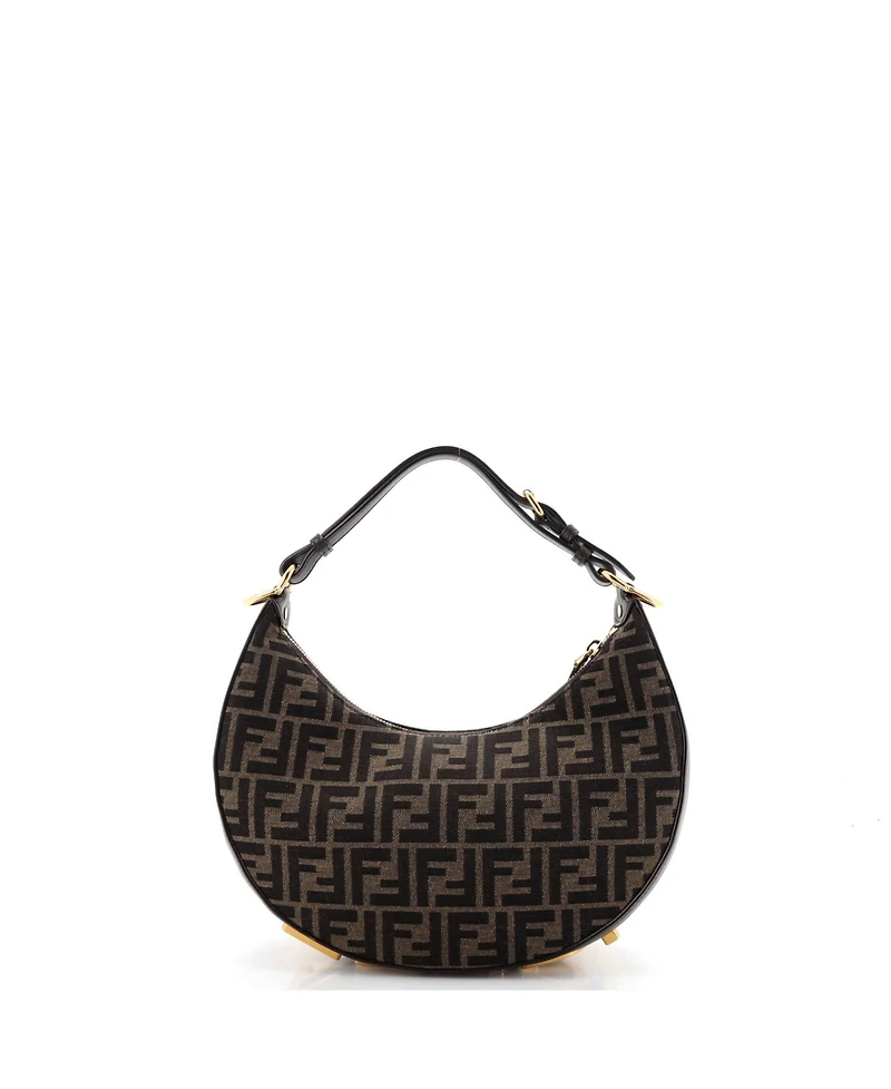 Pre-Owned Fendi Small Fendigraphy Bag Zucca Canvas
