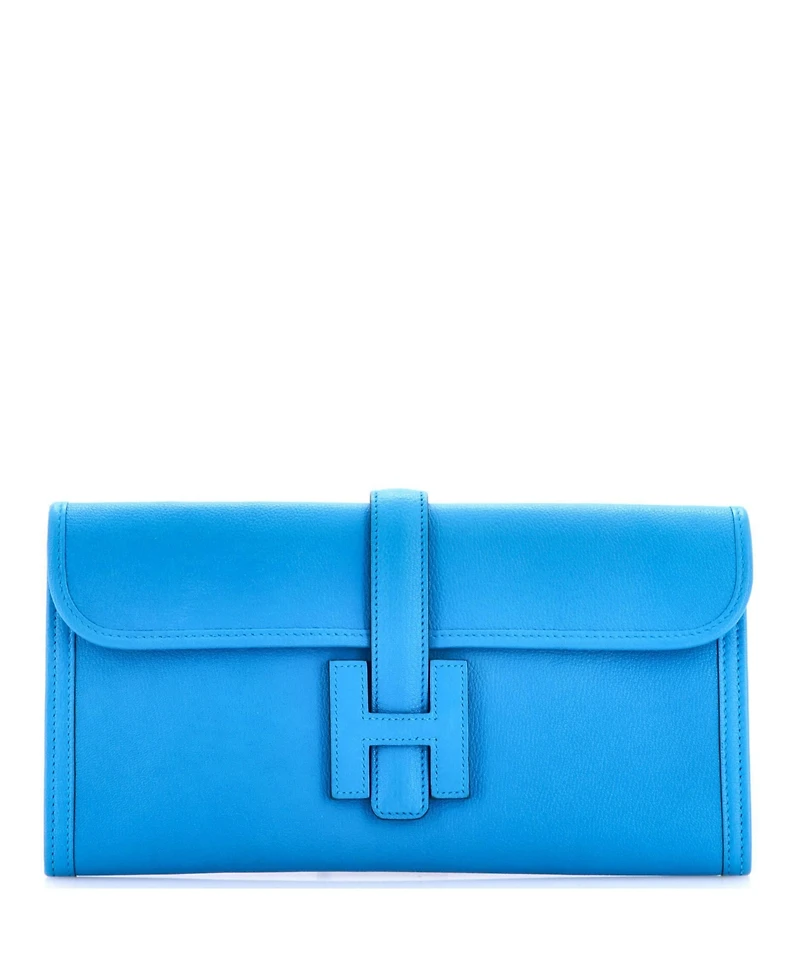 Pre-Owned Hermes 29 Jige Elan Clutch Chevre Mysore