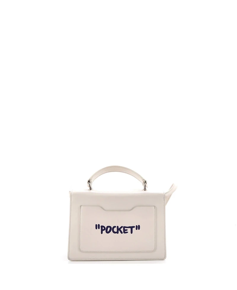 Pre-Owned Off White Jitney 1.4 Bag Printed Leather
