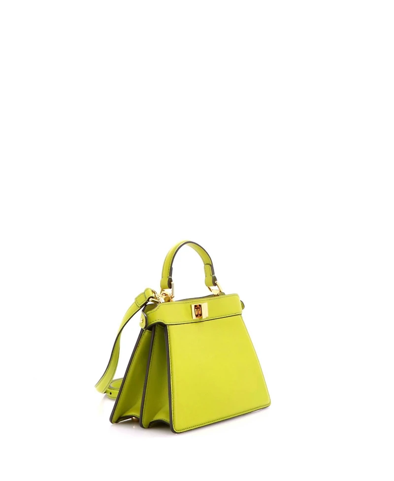 Pre-Owned Fendi Petite Peekaboo ISeeU Bag Leather