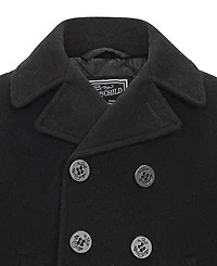 S Rothschild & Co Boys' 8-20 Classic Double Breasted Button Front Coat
