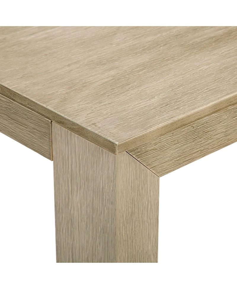 Plank+Beam Modern Counter High Table, Wirebrush + 4 Chairs
