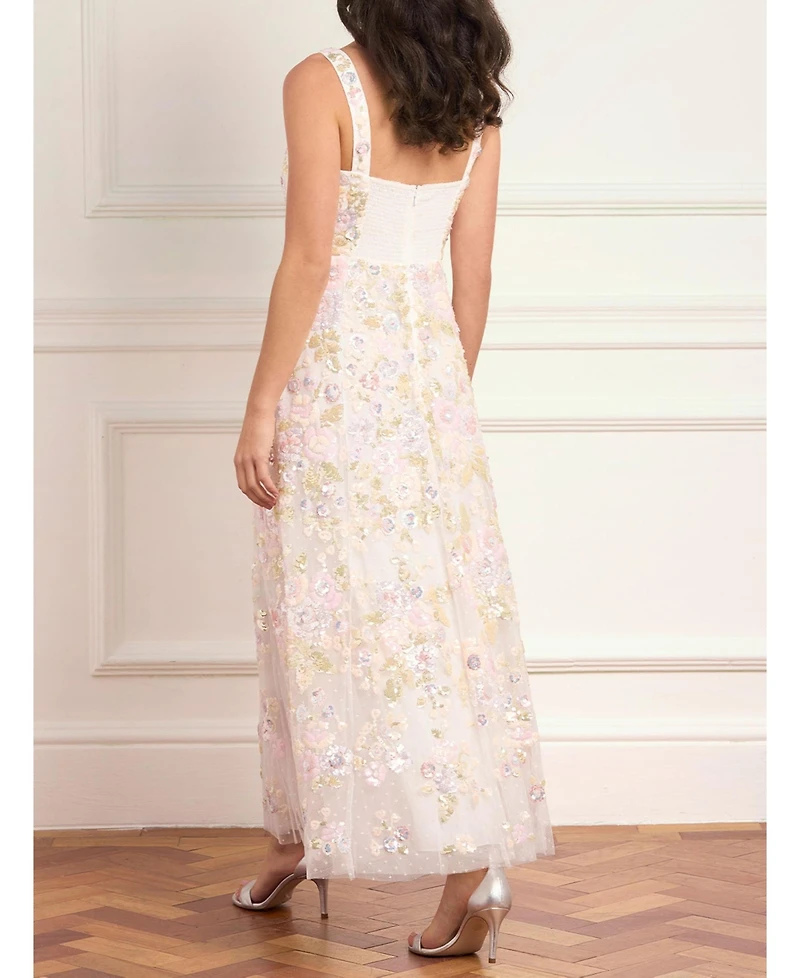 Needle & Thread Women's Sequin Paradise Sweetheart Ankle Gown