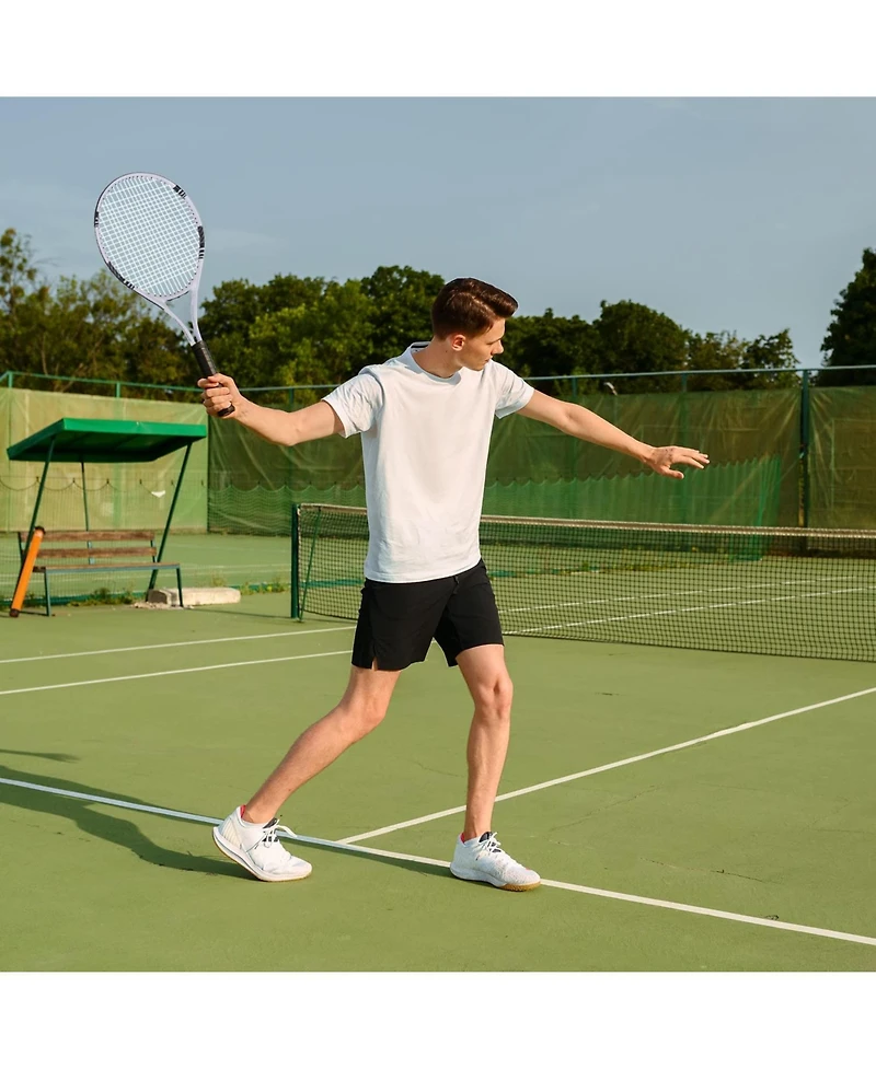 Aofar Tennis Rackets 2 Players Set With Cover Bag Grip Balls