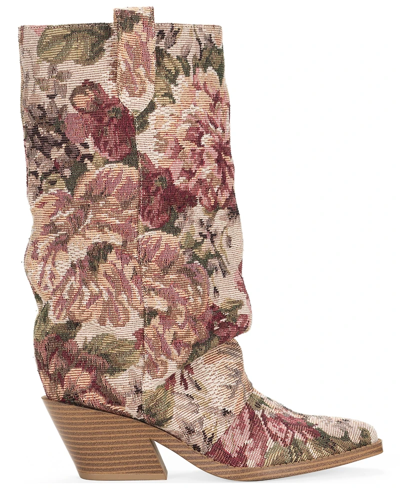 Wild Pair Women's Piippa Floral Tapestry Slouch Mid-Shaft Western Boots, Macy's Exclusive