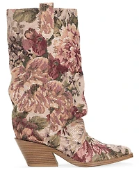 Wild Pair Women's Piippa Floral Tapestry Slouch Mid-Shaft Western Boots, Macy's Exclusive