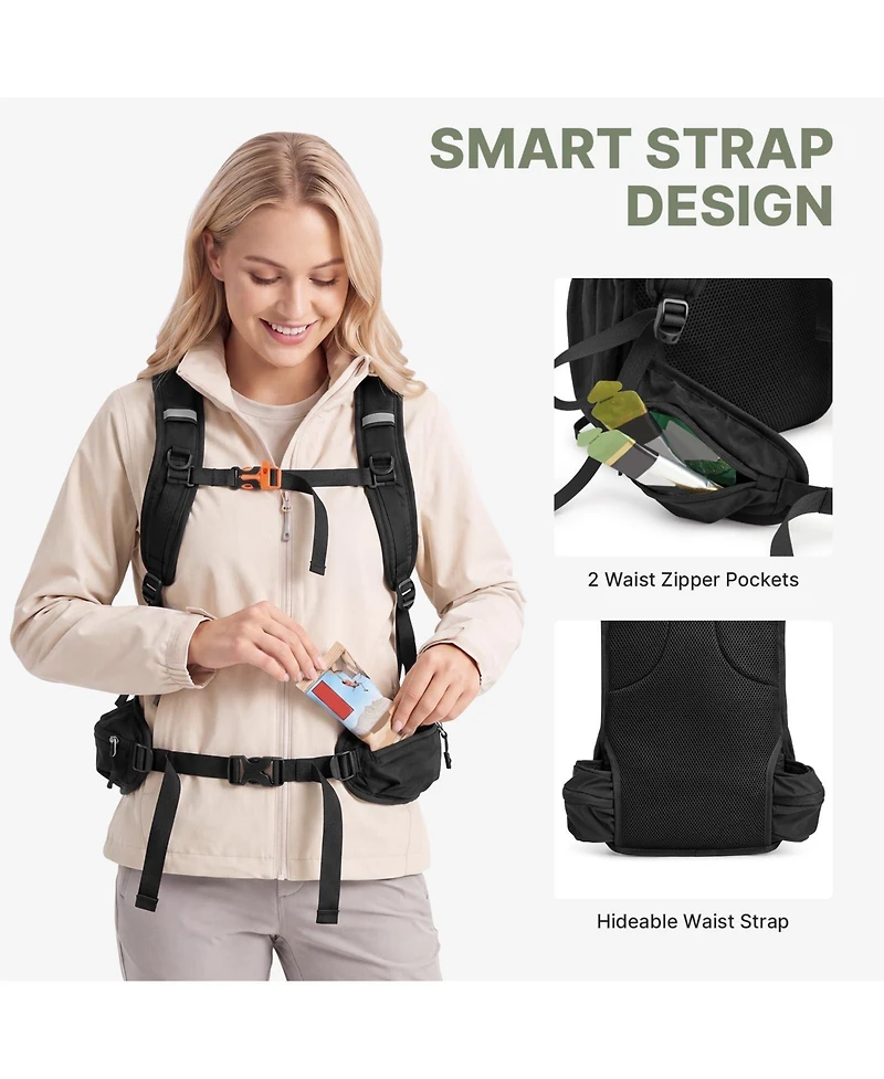 Piscifun 20L Lightweight Waterproof Hiking Daypack Travel Camping Outdoor Backpack