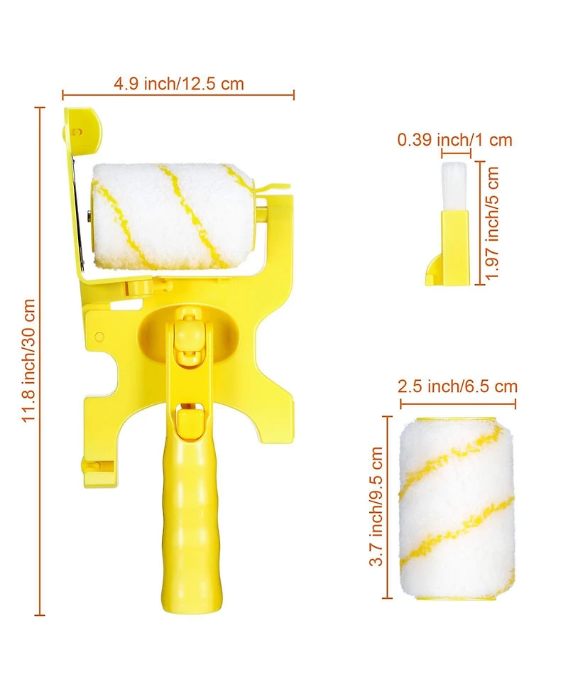 Xdovet Roller Brush Kit Handheld Tool Wall Ceiling Paint