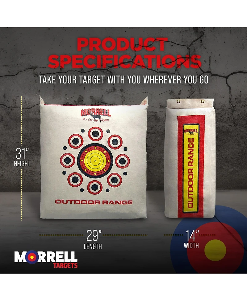 Morrell Targets Morrell Outdoor Weatherproof Range Adult Field Point Archery Bag Target