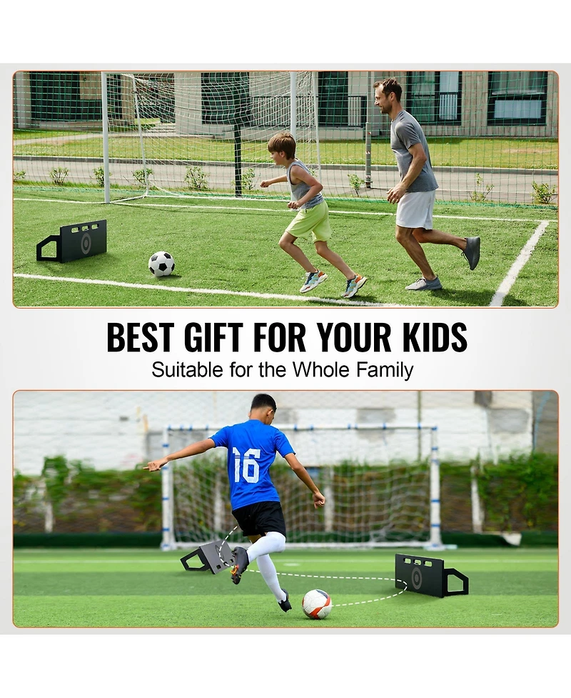Hongge 32 x 12 in Foldable Hdpe Soccer Kickback Rebound Board