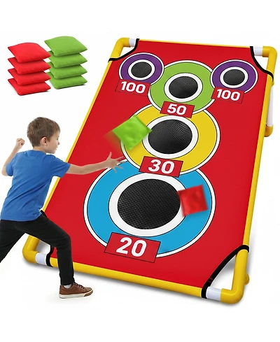 Aofar Cornhole Bean Bag Toss Game Set