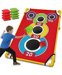 Aofar Cornhole Bean Bag Toss Game Set
