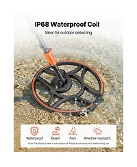 Hongge 12-Inch Search Coil Metal Detector for Gold Treasure Hunting