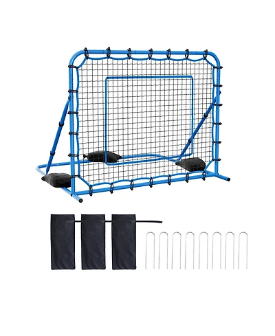 Hongge 5 x 4 ft Quick-Switch Angle Soccer Goal Rebounder Net