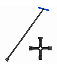 Xdovet Water Meter Key Adjustable Shut Off Tool 4 Way Valve