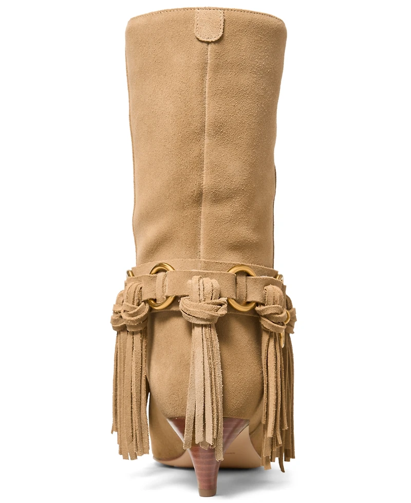Michael Kors Women's Daniela Fringe Slip-On Boots