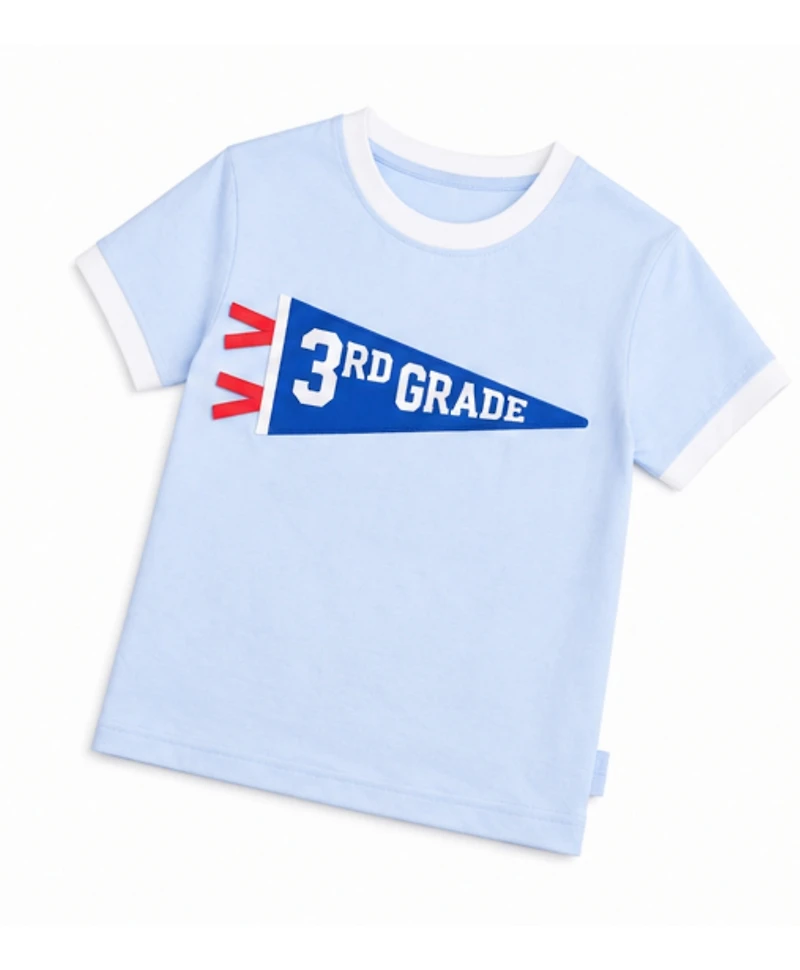 Bits & Bows Little/Big Unisex 7-16 3rd Grade Crewneck T-Shirt