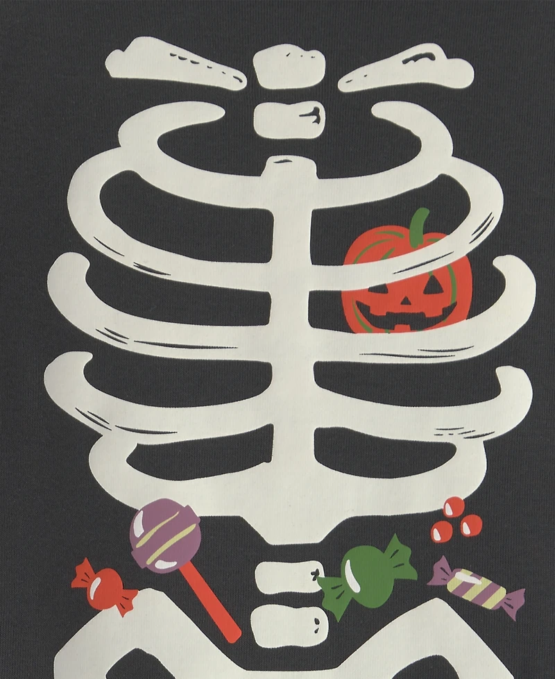 Carter's Baby Boys' and Girls' Halloween Glow the Dark Skeleton Cotton Snug-Fit Pajama, 2-Piece Set