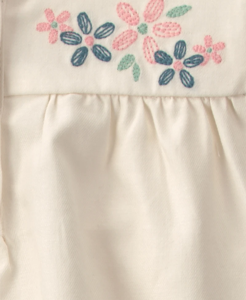 Carter's Baby Girls' Floral Long-Sleeve Top and Pants, 2-Piece Set