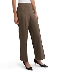 Jones New York Women's Pintuck Wide-Leg Pull-On Ponte Pants