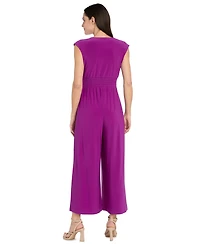 R & M Richards Women's Sleeveless Jersey Gaucho Jumpsuit