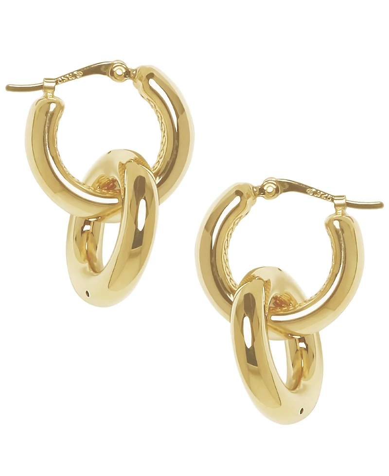 Macy's Sculptured Chubby Donut Drop Earrings in 14k Yellow Gold