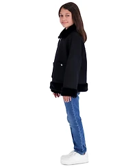 Michael Kors Toddler Girls' 2T-5T Midweight Faux Wool Jacket