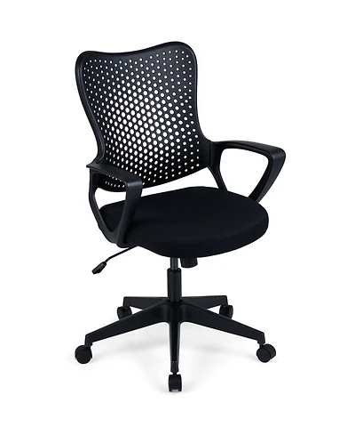Sugift Ergonomic Office Chair Height Adjustable Computer Desk Chair with Breathable Butterfly Back