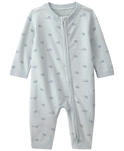 Carter's Baby Boys' Train 2-Way Zip Long-Sleeve Jumpsuit