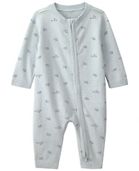 Carter's Baby Boys' Train 2-Way Zip Long-Sleeve Jumpsuit