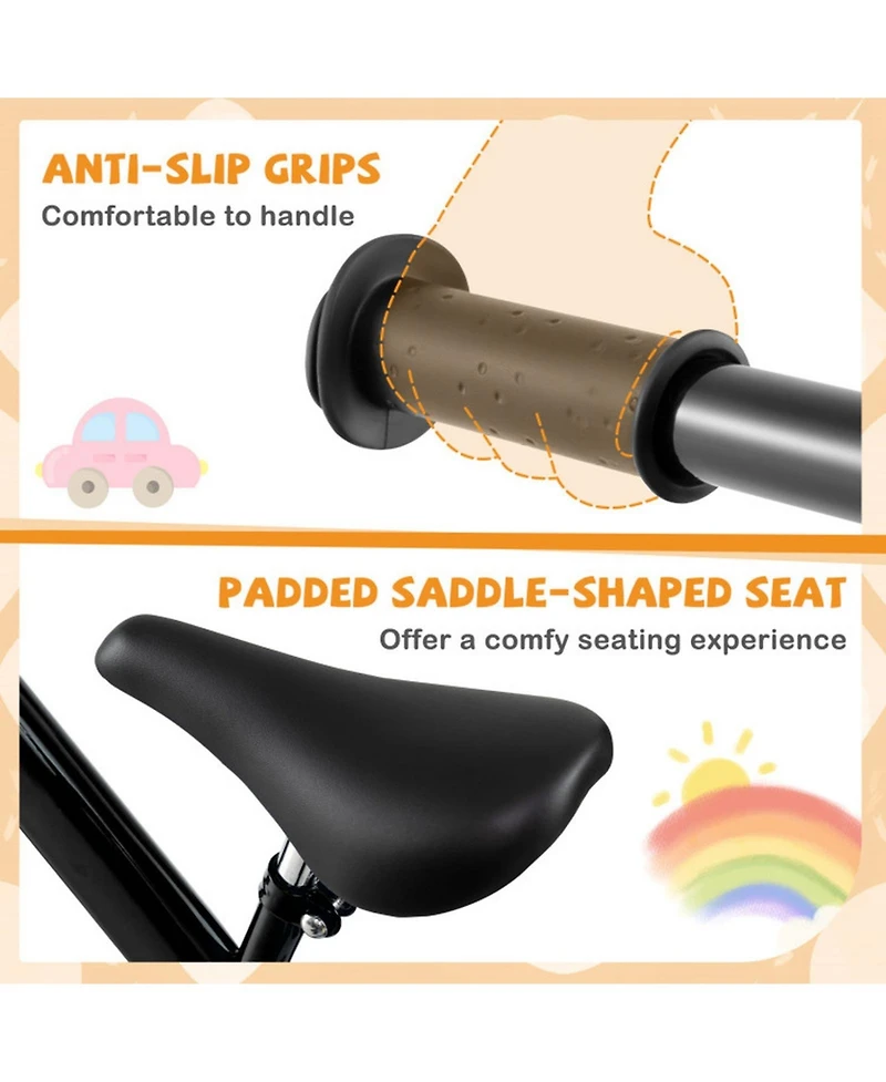 Sugift Lightweight Toddler No-Pedal Balance Bike, Ages 2-5