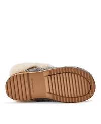 Dearfoams Women's Nicki Knit Scuff Cable Slippers