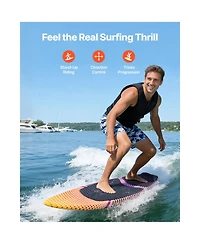 Hongge Eps Foam Core Wakesurf Board 63 in Rated to 250 lbs