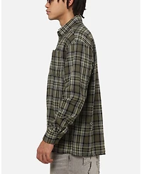 Saint Morta Men's Credo Plaid Long Sleeve Button Up Shirt