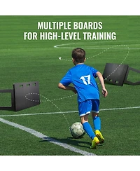 Hongge 40 x 16 in Hdpe Soccer Rebounder Board with Dual Rebound Angles