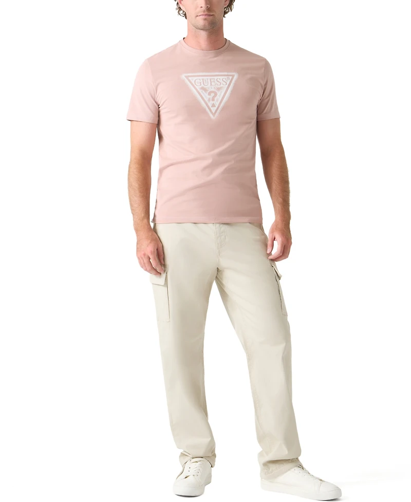 Guess Men's Triangle Spray Graphic T-Shirt