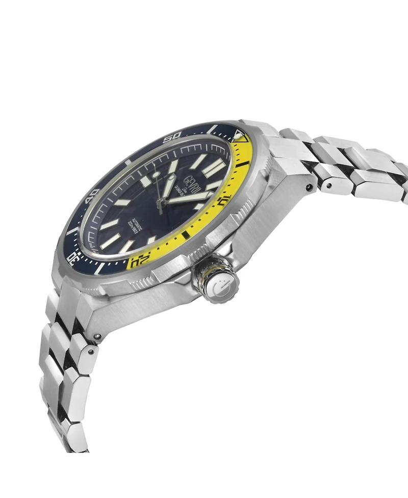 Gevril Men's Swiss Made Ticonic Swiss Automatic Silver Stainless Steel Bracelet Watch