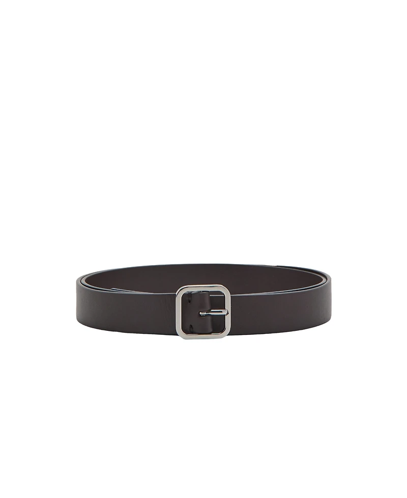 Mango Men's Metal Fastening Leather Belt