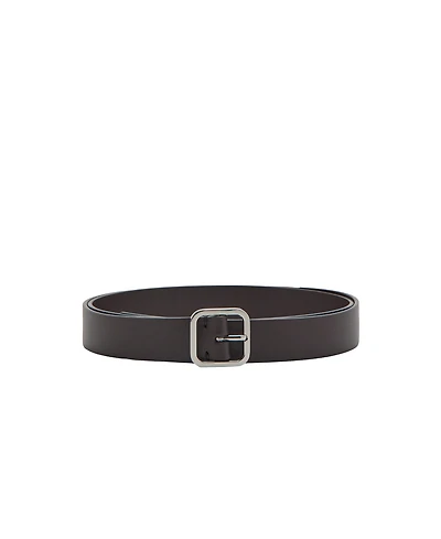 Mango Men's Metal Fastening Leather Belt