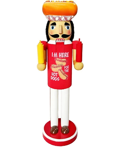 Santa's Workshop 14" Here for the Hot Dogs Nutcracker