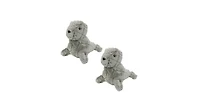 Mighty Jr Arctic Seal 2 Pack, Durable Plush Squeaky Dog Toy