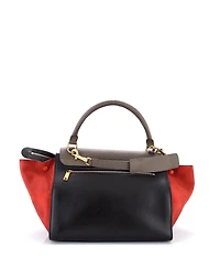 Pre-Owned Celine Medium Tricolor Trapeze Bag Leather