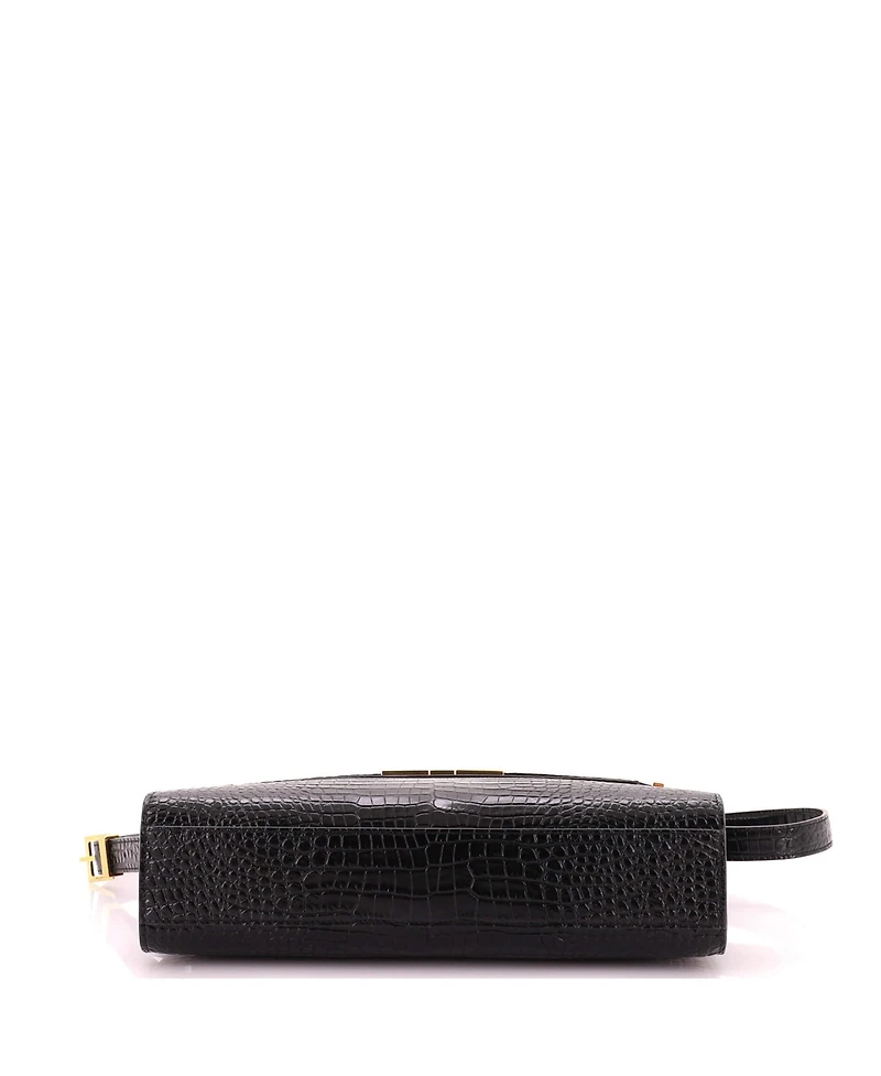 Pre-Owned Saint Laurent Medium Manhattan Shoulder Bag Embossed Leather