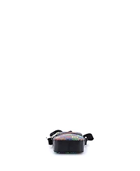 Pre-Owned Gucci Mini Front Zip Messenger Bag Psychedelic Print Gg Coated Canvas