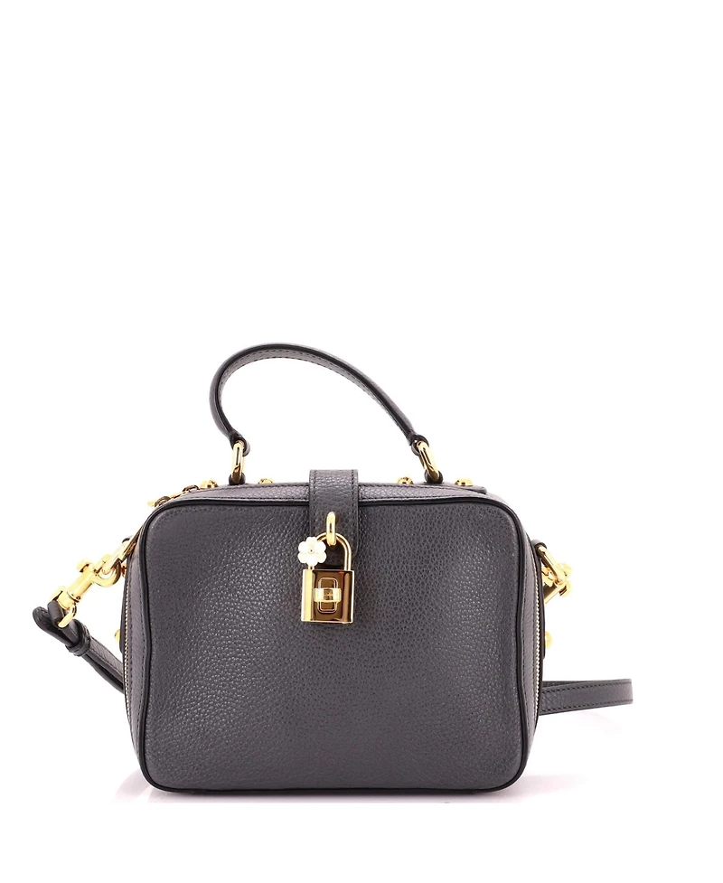 Pre-Owned Dolce and Gabbana Small Treasure Box Bag Leather