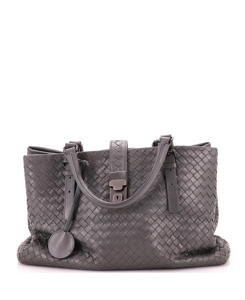 Pre-Owned Bottega Veneta Medium Roma Bag Intrecciato Nappa