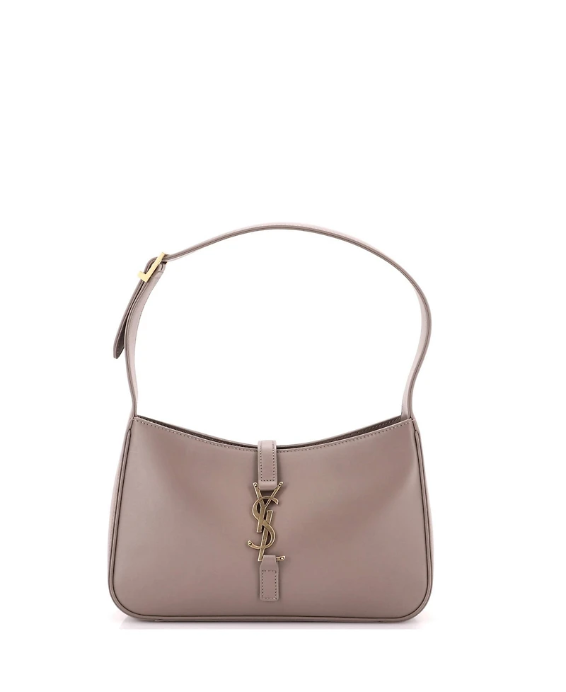 Pre-Owned Saint Laurent Small Le 5 a 7 Hobo Leather