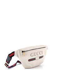 Pre-Owned Gucci Medium Logo Belt Bag Printed Leather